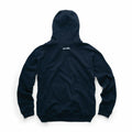 A black Scruffs SH003 hoodie displayed from the back, featuring a small white logo near the top.