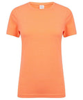 The SK121 T-shirt by Skinnifit is an orange short-sleeve crew-neck style, set against a white background. It boasts a simple, classic design without any visible logos or patterns.