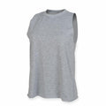 The Skinnifit SK232 is a sleeveless gray shirt displayed on a white background.