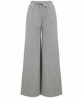 Introducing the SK431 by Skinnifit: gray wide-leg sweatpants featuring an elastic waistband and drawstring.