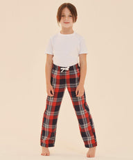 Navy/Green Check