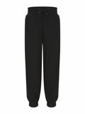 SF Minni's SM430 sweatpants, featuring a black drawstring and elastic cuffs, displayed on a plain white background.