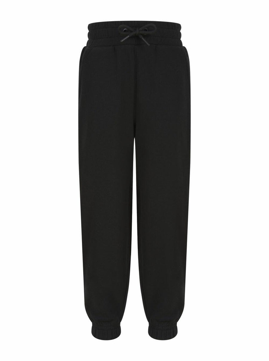 SF Minni's SM430 sweatpants, featuring a black drawstring and elastic cuffs, displayed on a plain white background.