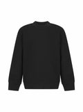 A plain black SF Minni SM530 sweatshirt with long sleeves and a crew neckline.
