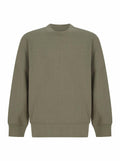 The SF Minni SM530 is an olive green long-sleeve crewneck sweatshirt displayed on a white background.