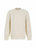 Product SM530 by SF Minni is a plain, beige long-sleeve sweatshirt featuring a crew neckline and ribbed cuffs, displayed on a white background.