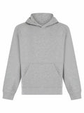 The SM531 gray hoodie by SF Minni features long sleeves and a front pocket.