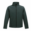 A Regatta Professional SN130 jacket in dark green, featuring a high collar, full front zipper, and two side pockets, displayed against a plain white background.