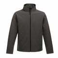 Introducing the SN130 jacket from Regatta Professional, a sleek and simple design featuring a high collar, front zipper, and two front pockets. This long-sleeved jacket comes in dark gray, offering both style and functionality.