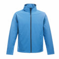 The SN131 jacket by Regatta Professional is a blue zip-up with a high collar, featuring two side pockets and presented against a white background.