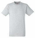 Fruit of the Loom's SS008, a gray T-shirt featuring short sleeves and a round neck, is showcased against a white background.