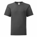 Fruit of the Loom SS023 T-shirt in solid dark gray displayed against a white background.