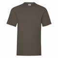 A plain, short-sleeved olive green T-shirt from Fruit of the Loom, model SS030, displayed on a white background.