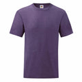 The SS030 short-sleeve t-shirt by Fruit of the Loom in purple displayed on a white background.