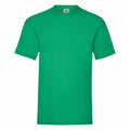A plain green T-shirt from Fruit of the Loom, model SS030, displayed against a white background. The shirt features a round neckline and short sleeves, with a small label visible inside the collar.