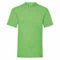 A Fruit of the Loom SS030 T-shirt in plain green color displayed against a white background.