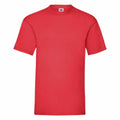 A plain red T-shirt from Fruit of the Loom, product SS030, displayed against a white background. The T-shirt features a simple design with short sleeves and a round neckline.