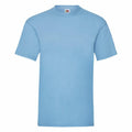 A plain light blue Fruit of the Loom T-shirt, product SS030, displayed against a white background. The shirt features a crew neck and short sleeves, with no visible logos or designs.