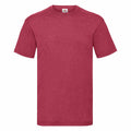 The Fruit of the Loom SS030 is showcased against a white background, featuring a plain maroon design. This T-shirt has short sleeves and a classic crew neck, with smooth fabric that embodies a casual, everyday style.