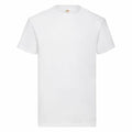 Product SS030, a plain white T-shirt from Fruit of the Loom, is displayed against a white background. The shirt features a crew neck and short sleeves, with no visible designs or patterns.