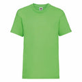 The Fruit of the Loom SS031 is a plain green short-sleeve T-shirt shown on a white background.