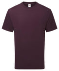The T-Shirts product features a solid dark maroon colour, short sleeves, and a crew neck design, displayed on a white background.