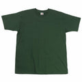 The Fruit of the Loom SS044, a plain dark green T-shirt, is displayed against a white background.