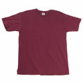 A plain maroon Fruit of the Loom t-shirt, style number SS044, laid flat on a white background.
