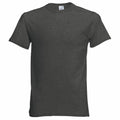 A Fruit of the Loom SS048 T-shirt in solid dark gray showcased against a white background.