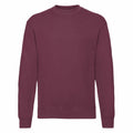 A plain maroon sweatshirt from Fruit of the Loom's SS200 line displayed against a white background.