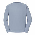 A Fruit of the Loom SS270 light blue sweatshirt, featuring long sleeves and a round neckline, displayed against a plain white background.