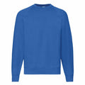 A plain, long-sleeved blue sweatshirt from Fruit of the Loom, product name SS270, with a crew neckline is displayed against a white background. The sweatshirt is simple with no visible logos or designs.