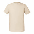 The Fruit of the Loom SS422, a plain beige T-shirt, is displayed against a white background.