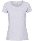 Fruit of the Loom SS424 short-sleeve T-shirt in plain light gray on a white background.