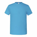 The Fruit of the Loom SS430 t-shirt in plain light blue is shown against a white background.