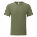 Fruit of the Loom SS430: Short-sleeve T-shirt in olive green, featuring a round neckline and minimalist design, set against a plain white background.