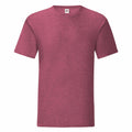 The SS430, a plain maroon short-sleeve T-shirt by Fruit of the Loom, is set against a white background.