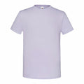 A plain, short-sleeved T-shirt in light lavender is displayed against a white background. It features a crew neck and a minimalist design with no visible logos or patterns. The product is the SS430 by Fruit of the Loom.