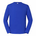 A SS434 long-sleeve shirt from Fruit of the Loom, in a bright blue color, is displayed against a plain white background. The shirt features a simple design without any visible logos or patterns.