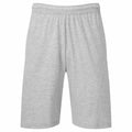 Fruit of the Loom SS435 shorts with an elastic waistband and knee-length design, showcased against a white background.