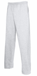 Fruit of the Loom's SS904 features gray sweatpants with an elastic waistband and side pockets, displayed against a white background.