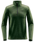 Stormtech ST021 long-sleeve pullover in green featuring a quarter-zip front and textured fabric.