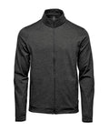 The Baselayers is a dark grey, long-sleeve full-zip jacket with a high collar and two zipped side pockets, shown on a plain white background.