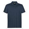 Stormtech's ST153 is a simple dark blue polo shirt featuring short sleeves and a collar.