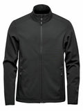 Stormtech ST200 jacket in dark green, featuring a zip-up design with a high collar and zippered pockets, displayed on a plain white background.