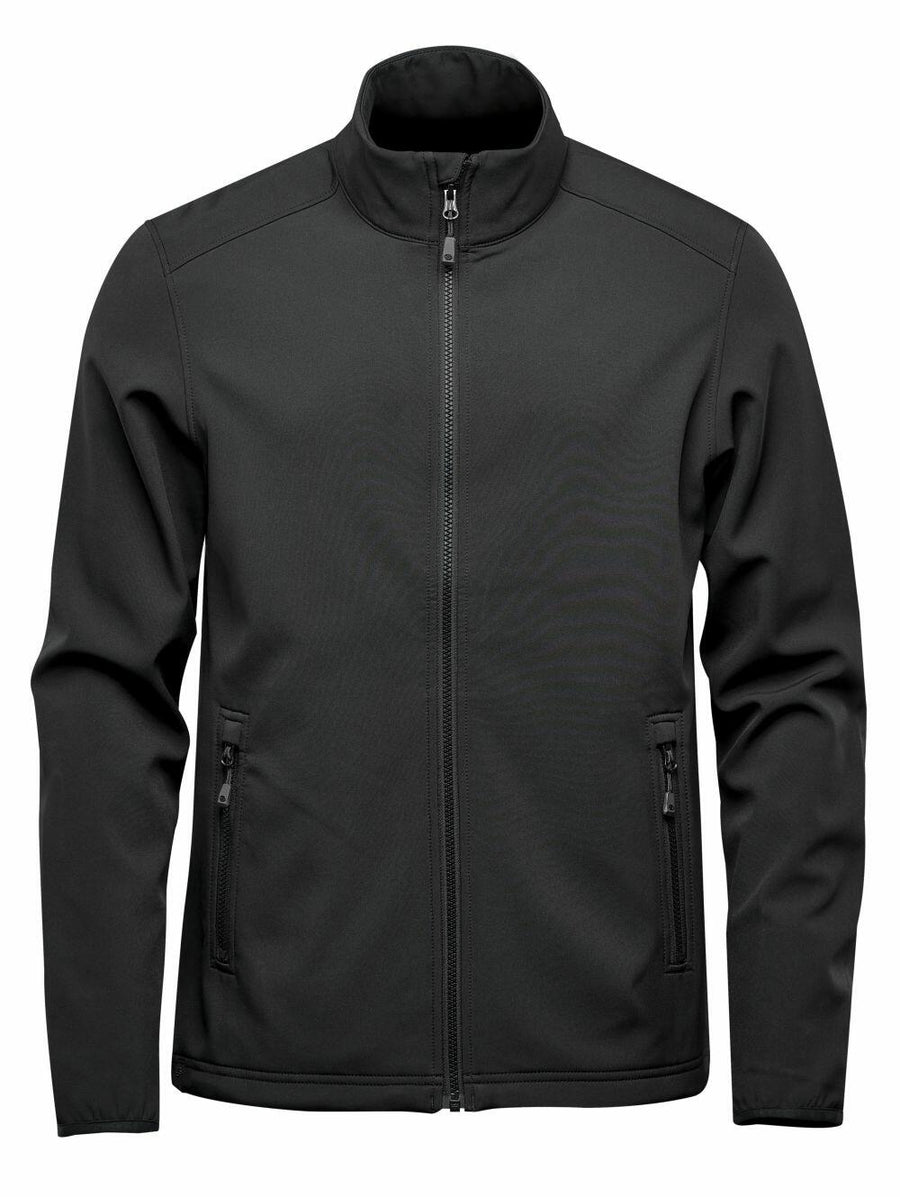 Stormtech ST200 jacket in dark green, featuring a zip-up design with a high collar and zippered pockets, displayed on a plain white background.