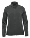 Stormtech's ST201 is a dark gray zip-up jacket featuring a high collar and long sleeves.