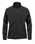 A Stormtech ST205 zip-up jacket in dark gray, featuring a high collar and pockets on both the front and sleeve.
