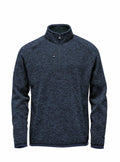 The Stormtech ST208 is displayed as a dark gray quarter-zip pullover fleece featuring a chest zipper pocket.