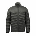 The ST225 by Stormtech is a dark green puffer jacket featuring a front zipper and long sleeves, displayed on a white background.